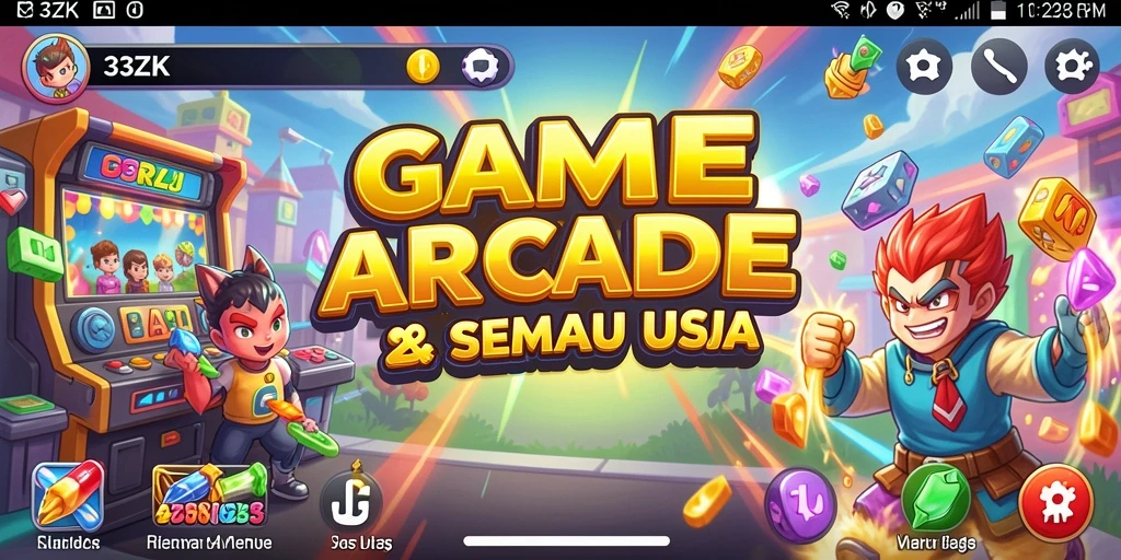 Tampilan gameplay seru dari 33ZK dengan berbagai tantangan.