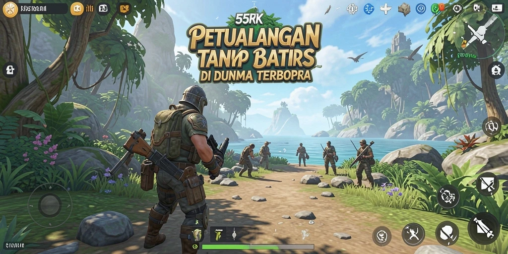 Screenshot gameplay menampilkan eksplorasi luas dunia Open World.