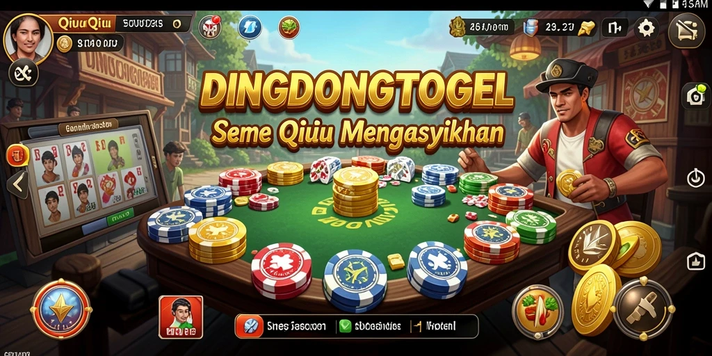 Tampilan gameplay QiuQiu yang seru dan menyenangkan.