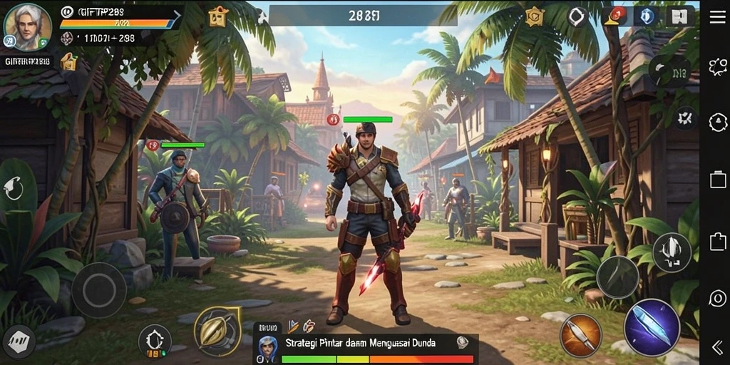 Tangkapan layar gameplay menampilkan strategi yang intens dan grafis menawan.