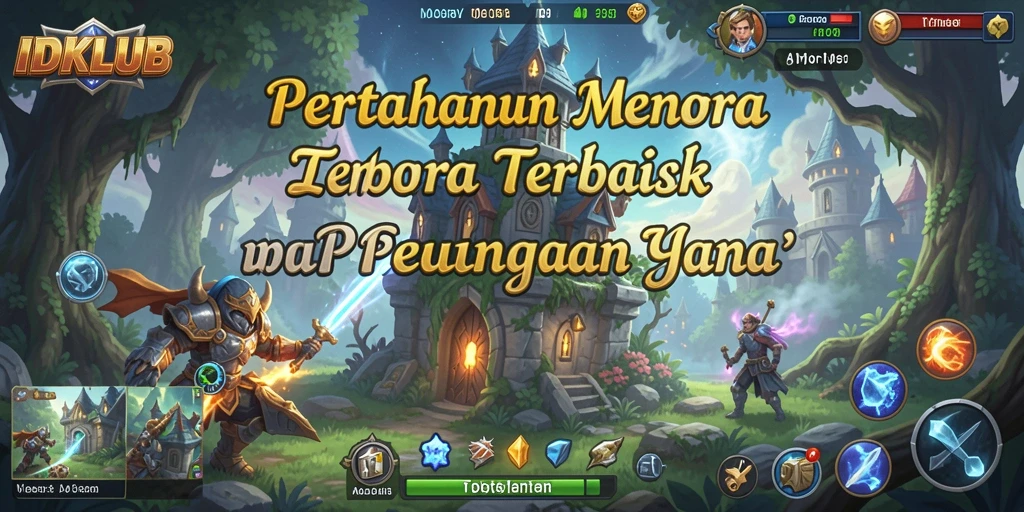 Tampak aksi ketegangan dalam gameplay Tower Defense IDKLUB.
