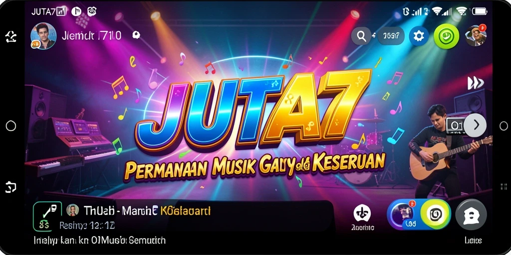 Tampilan gameplay menarik dari JUTA7 yang penuh tantangan musik.
