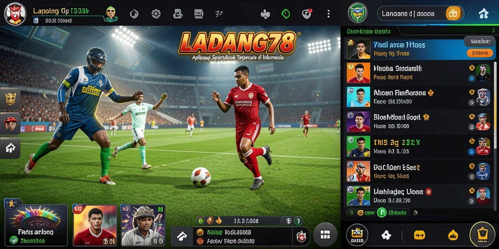 Screenshot LADANG78 menampilkan taruhan langsung dan interaksi pengguna yang dinamis.