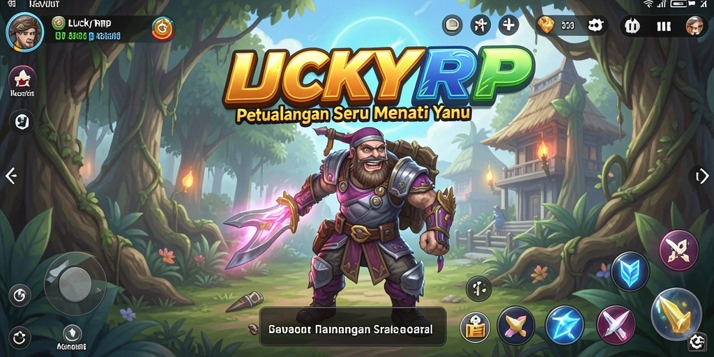 Screenshot gameplay LUCKYRP menunjukkan aksi seru dalam menjelajahi dunia petualangan.