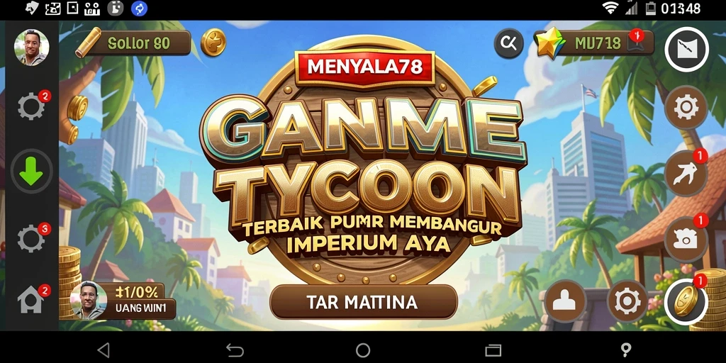 Gameplay Tycoon yang menarik dan menantang di MENYALA78.