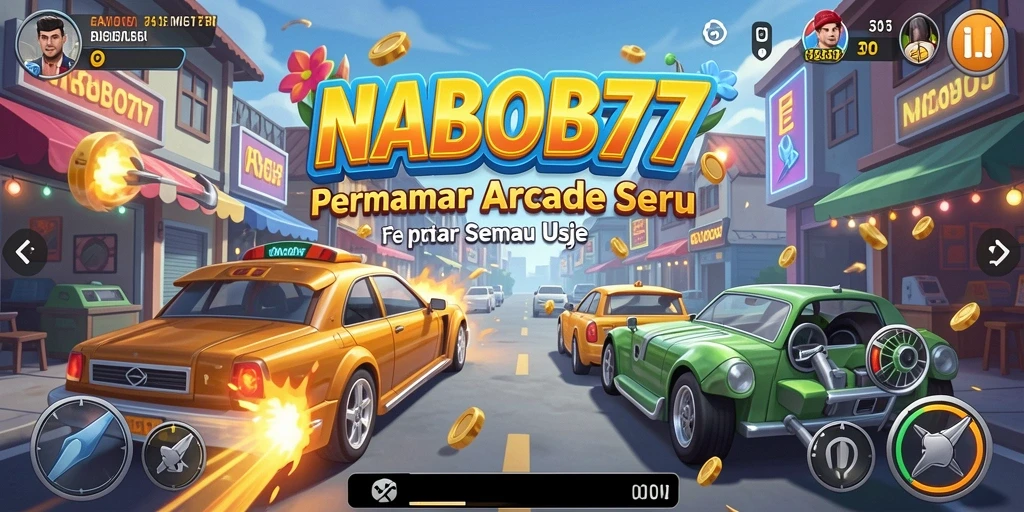 Tangkapan layar NABOB77 menampilkan aksi seru dalam permainan Arcade.