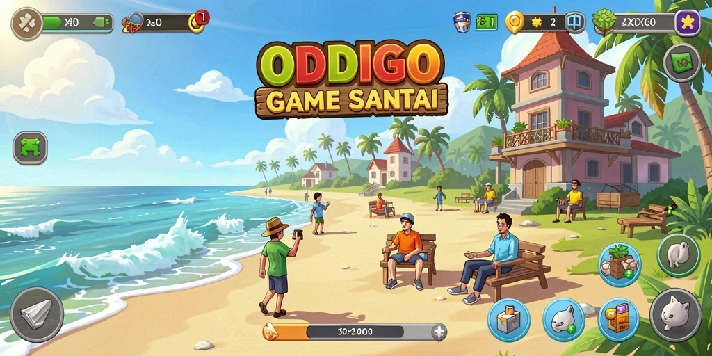 Screenshot ODDIGO menampilkan gameplay yang seru dan penuh warna.