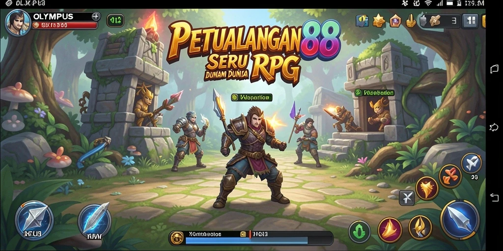 Gameplay OLYMPUS88 yang seru dengan pertarungan RPG.