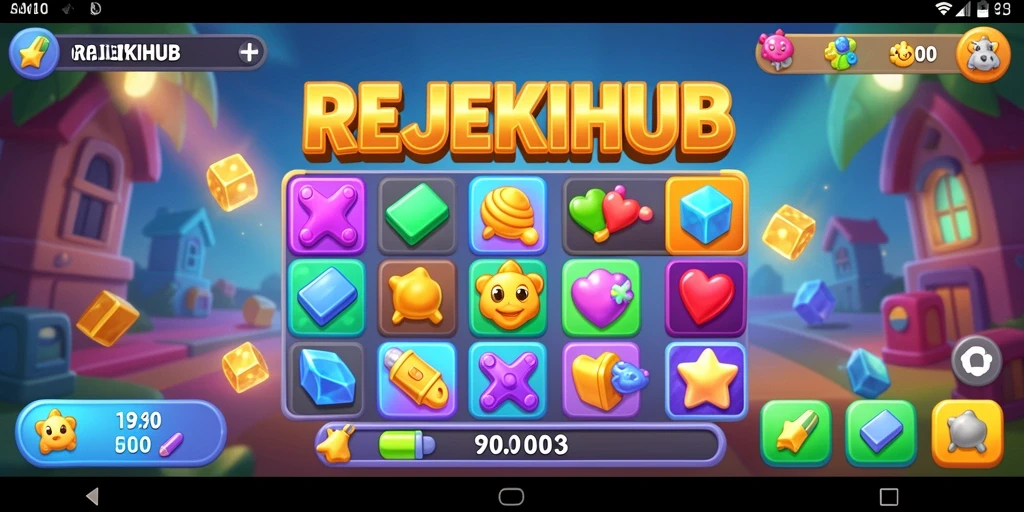 Gameplay seru REJEKIHUB dalam aksi Match-3.