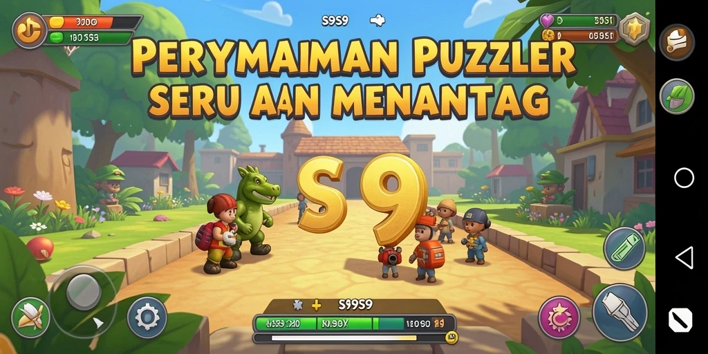Tampilan gameplay menarik dari S9S9 yang penuh tantangan puzzle.
