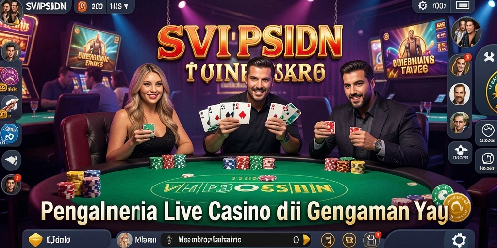 Tampilan gameplay Live Casino yang mendebarkan di SVIPSIDN.