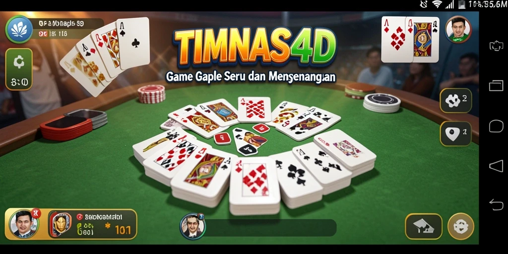 Tampilan gameplay seru dan kompetitif dalam TIMNAS4D.