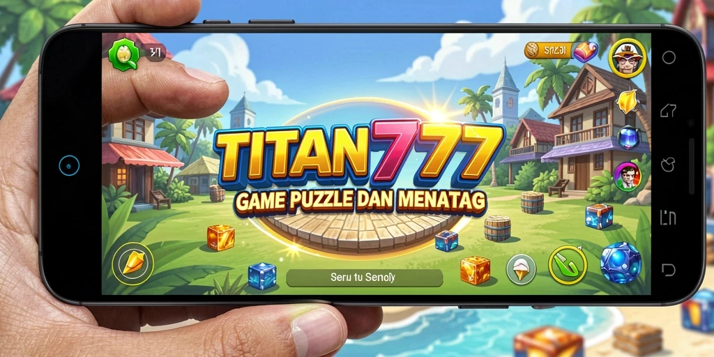 Tampilan gameplay seru dari TITAN777 saat menyelesaikan teka-teki.