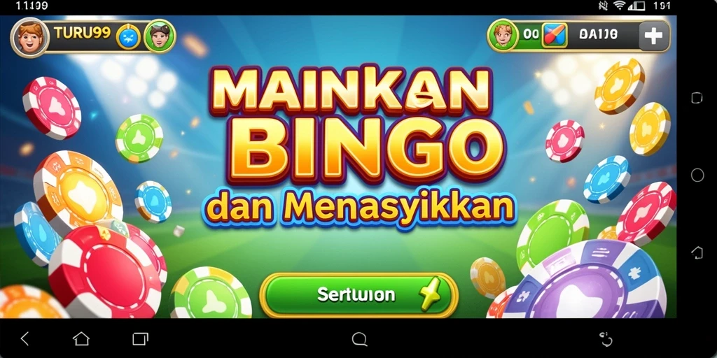 Screenshot gameplay TURU99 menampilkan suasana bermain Bingo yang seru.